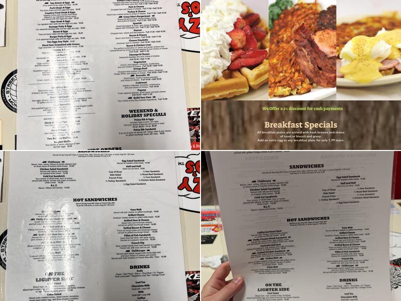 Crazy Otto's Diner Menu