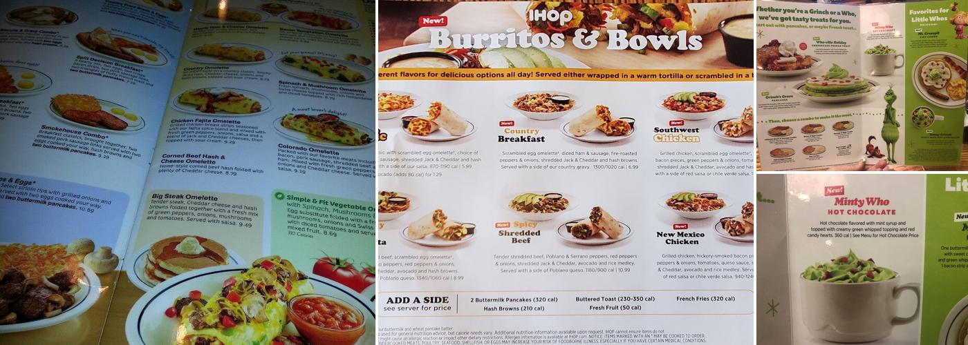 IHOP Menu