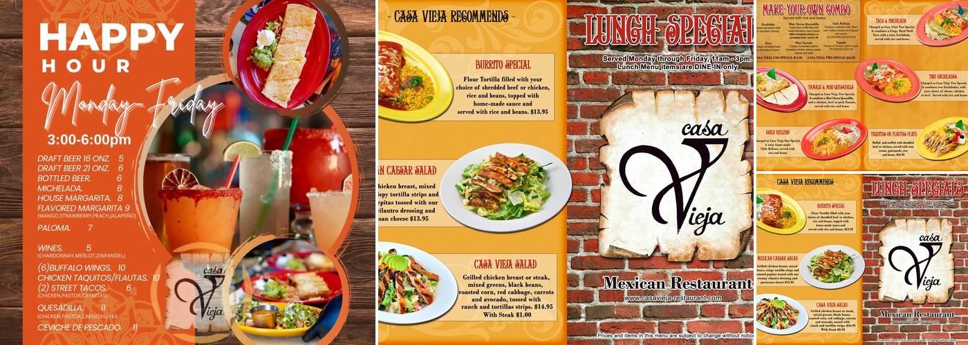 Casa Vieja Menu