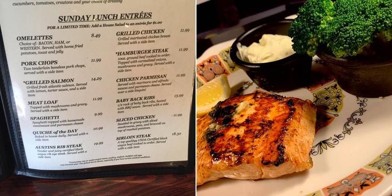 Austin's Restaurant Menu