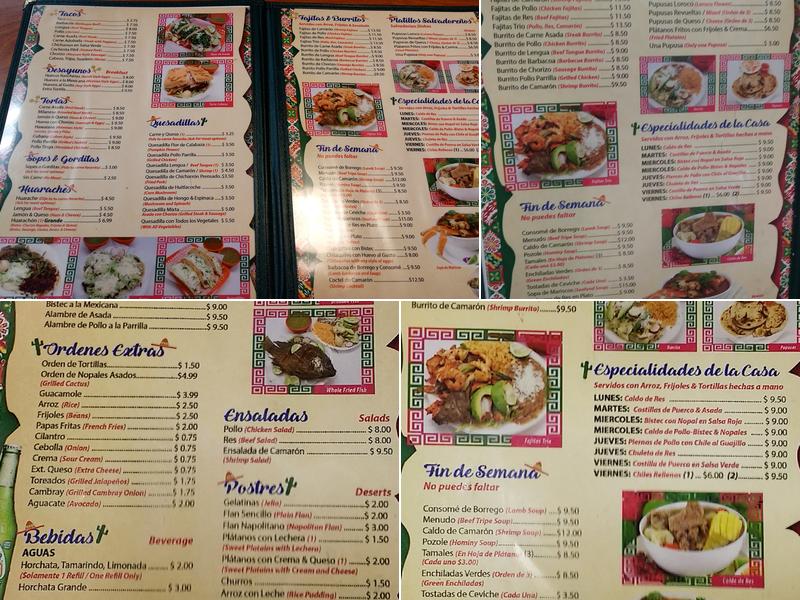 Taco Corner Menu