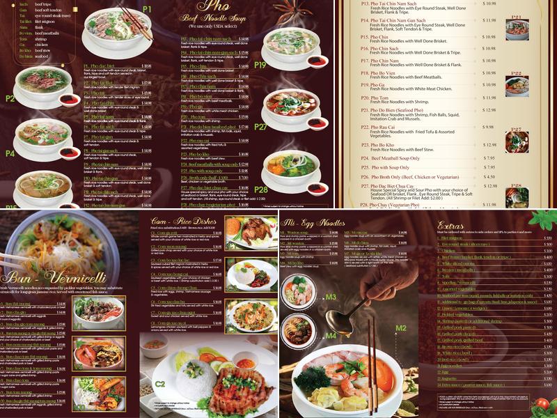 Pho Sure Menu