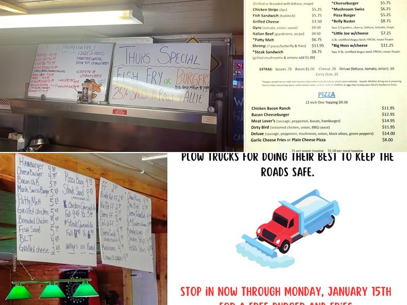 Generations Bar & Grill Menu