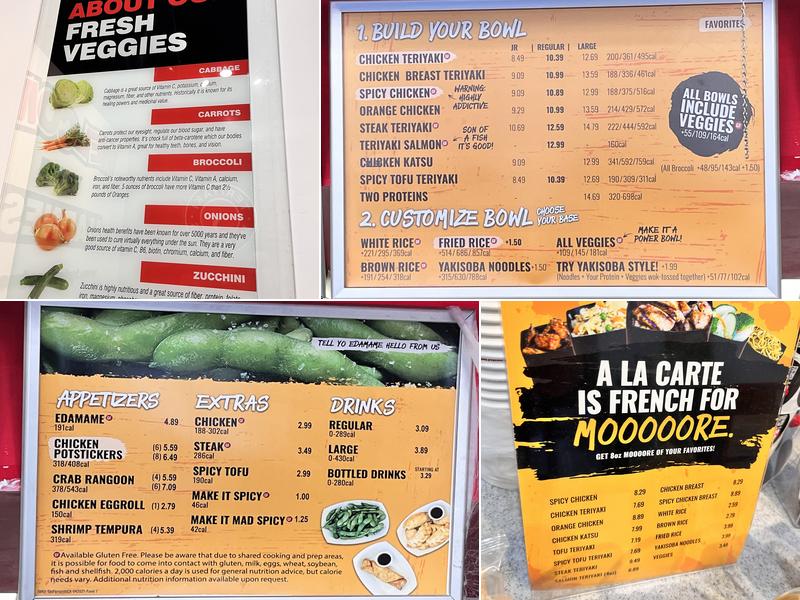 Teriyaki Madness Menu
