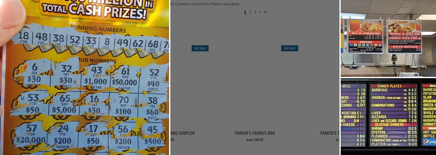 Parker's Barbecue Restaurant Menu