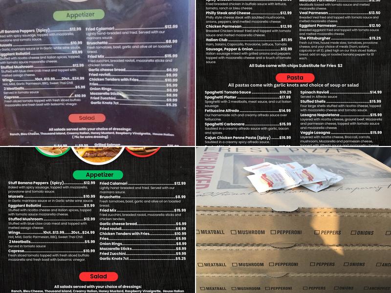 Garofola's Italiano Menu
