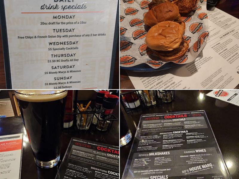 Bad Daddys Burger Bar Menu