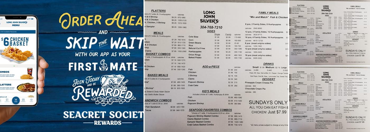 Long John Silver's Menu