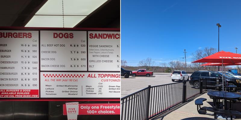 Five Guys Menu