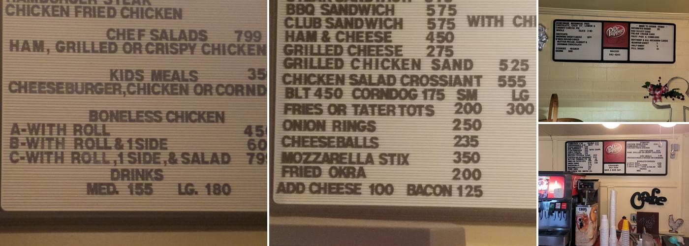 Graham's Bakery & Cafe Menu