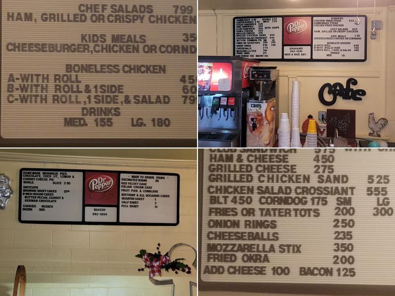 Graham's Bakery & Cafe Menu