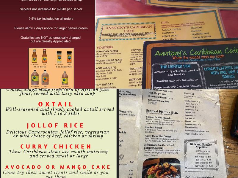 African & Caribbean Cuisine Menu