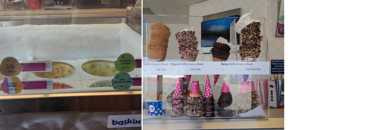 Baskin-Robbins Menu