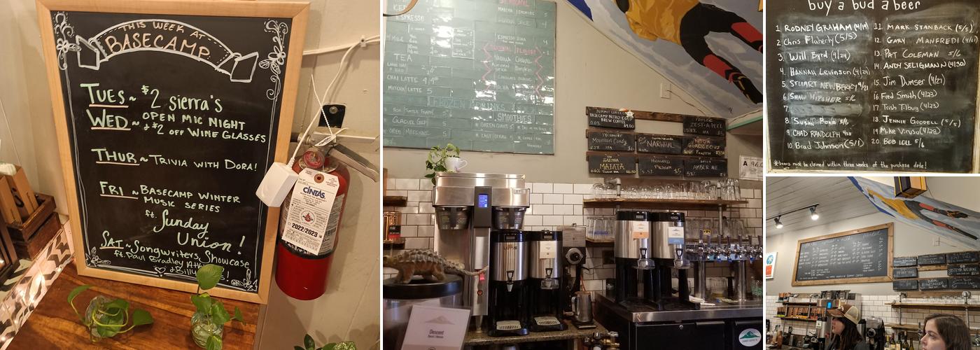 Summit Coffee Basecamp Menu