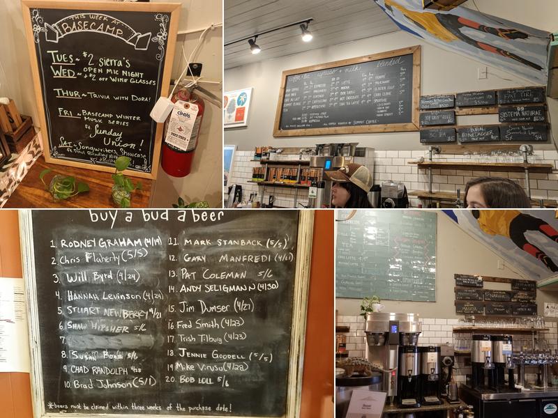 Summit Coffee Basecamp Menu