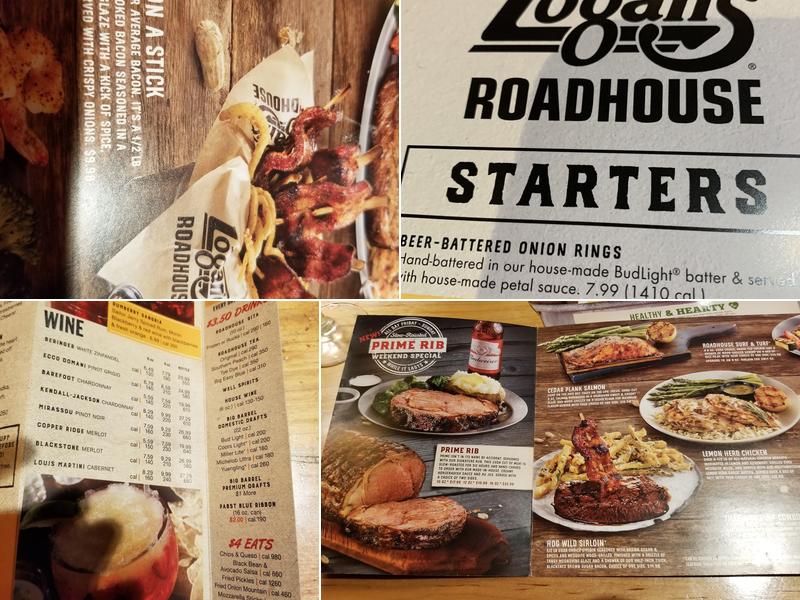 Logan's Roadhouse Menu