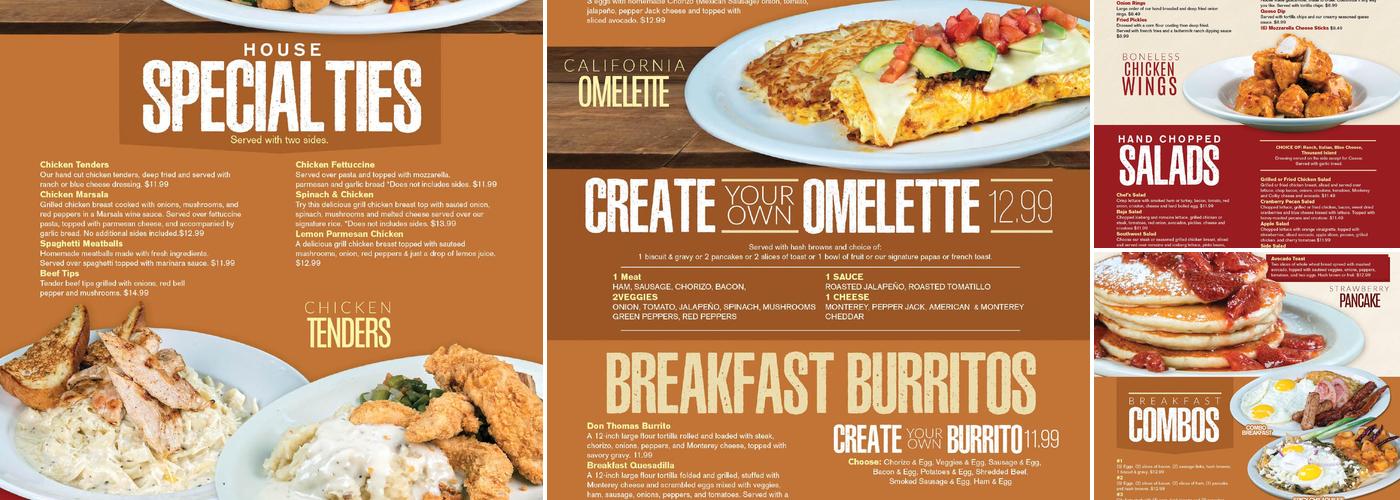 Thomas Restaurant Menu