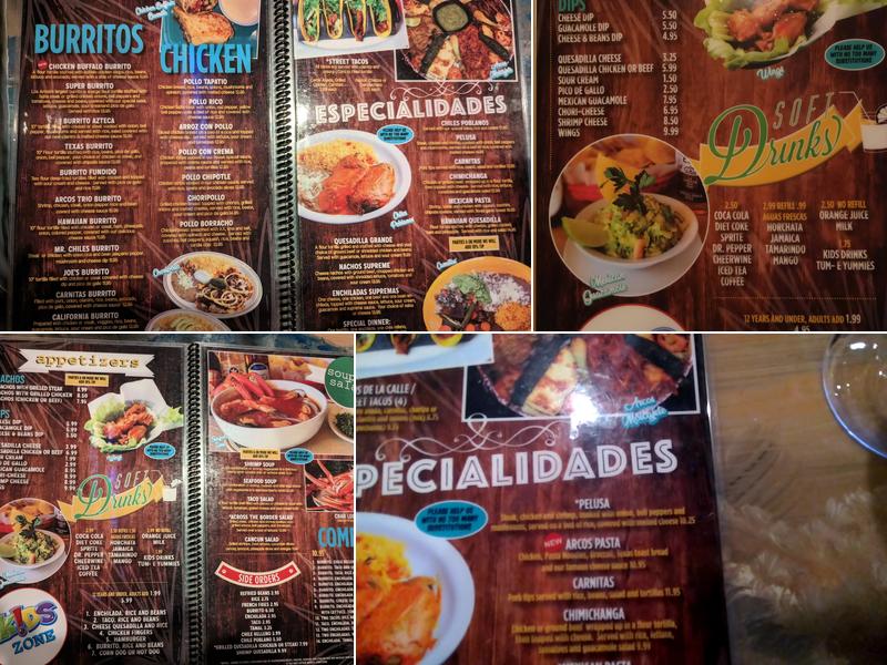 Los Arcos Mexican Restaurant Menu