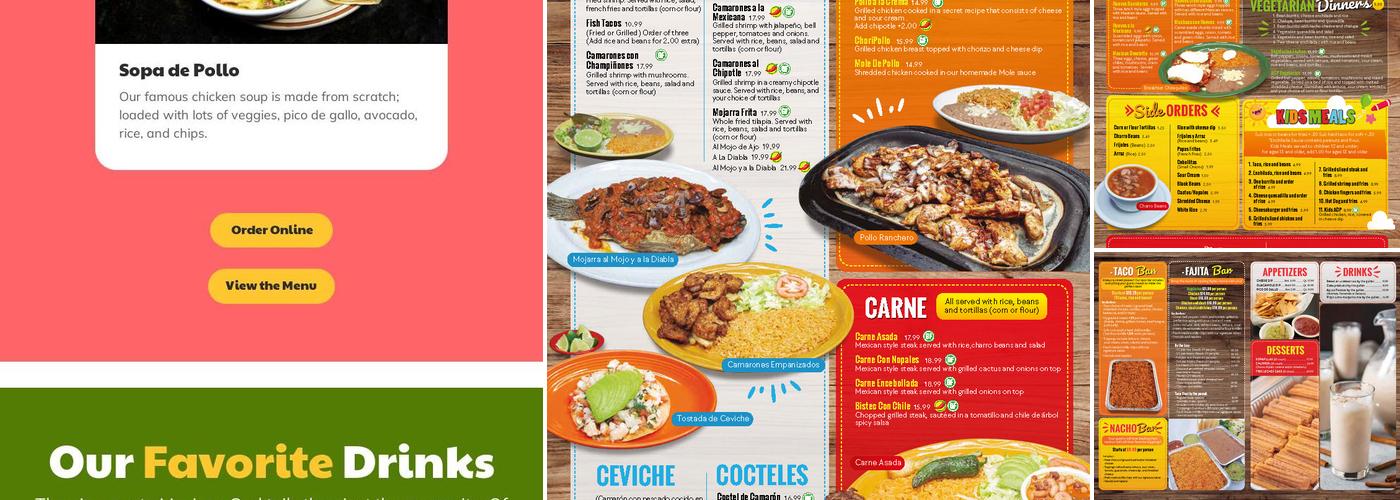 Rio 150 Mexican Restaurant Menu