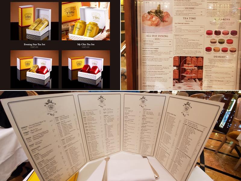 TWG Tea Leicester Square Menu