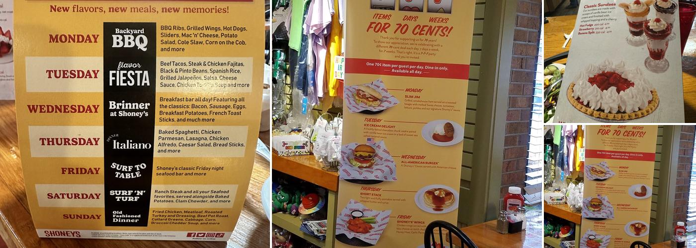 Shoney's Menu
