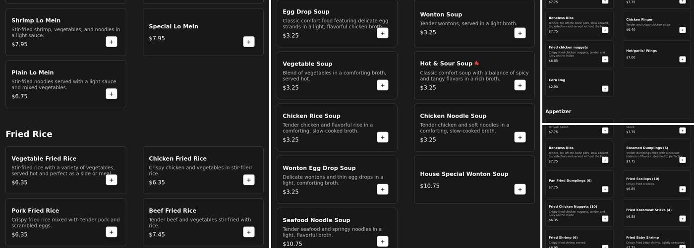 China Kitchen Menu