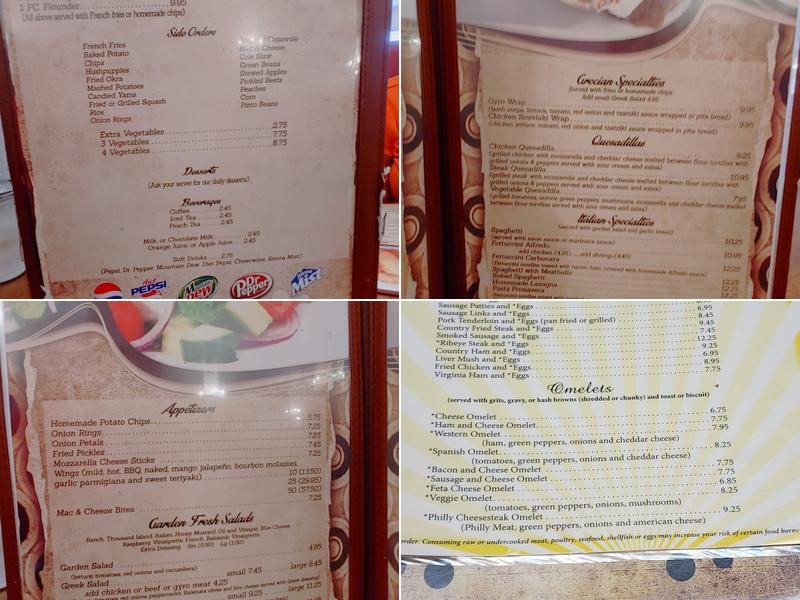 Rockwell Diner Menu