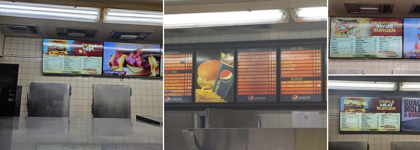 A-Burger Menu