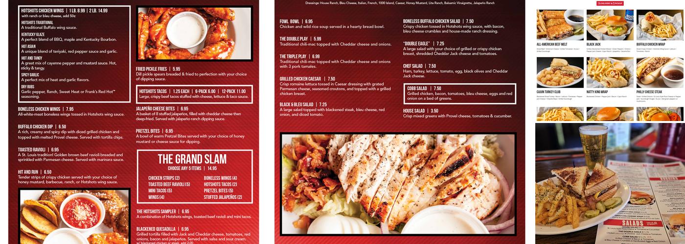 Hotshots Sports Bar & Grill Menu