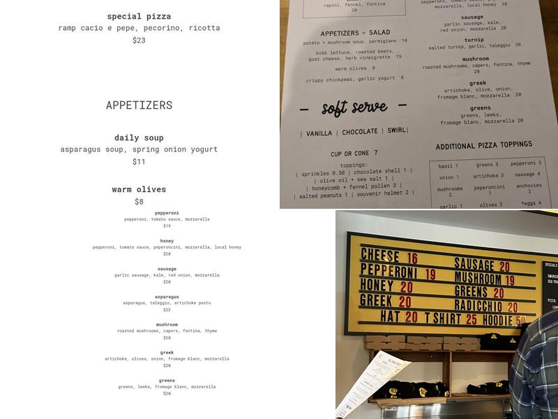 All Souls Pizza Menu