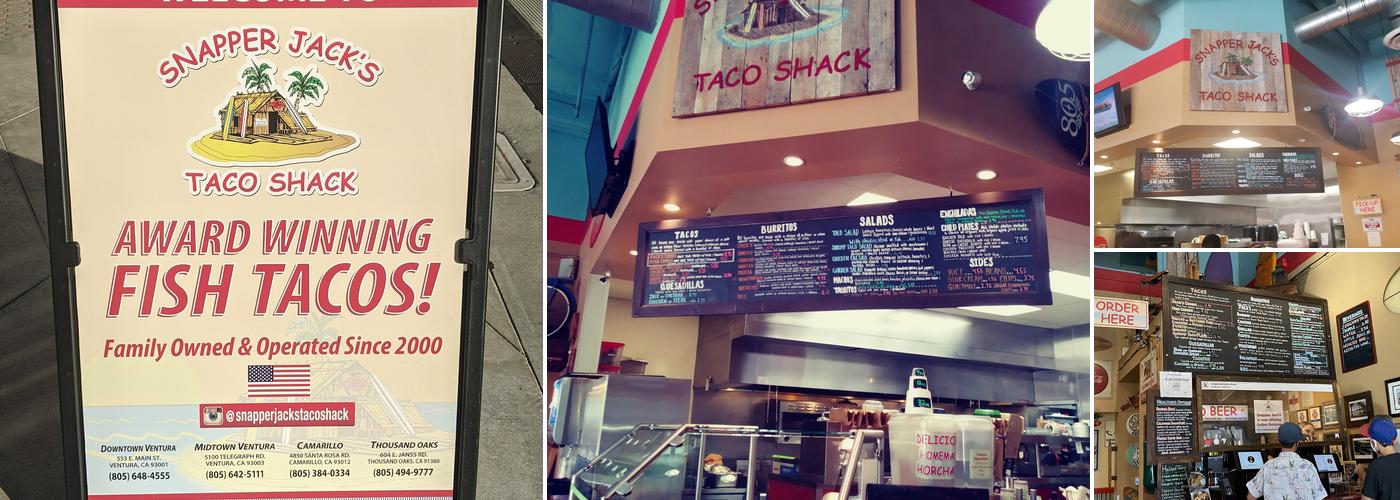 Snapper Jacks Taco Shack Menu