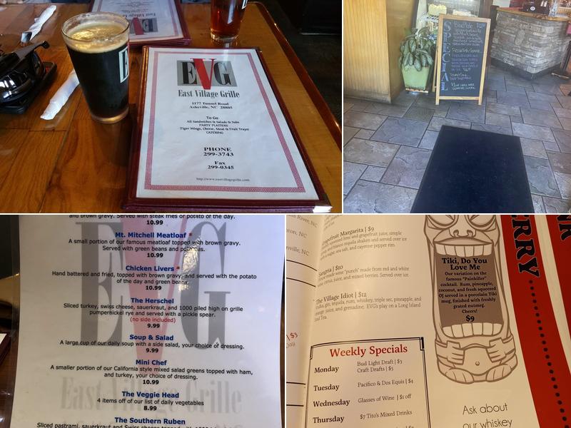 East Village Grille Menu