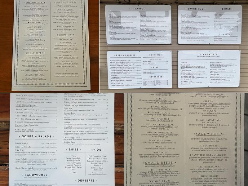 Eric Ericsson’s Fish Co Menu