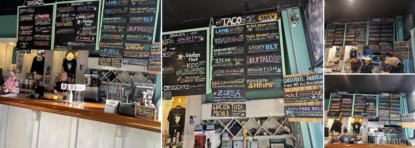 White Duck Taco Shop Downtown Menu