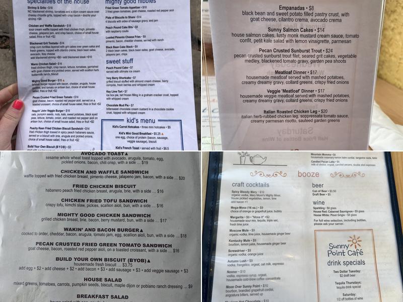 Sunny Point Cafe Menu