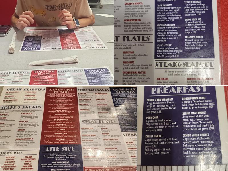 Cafe USA Menu