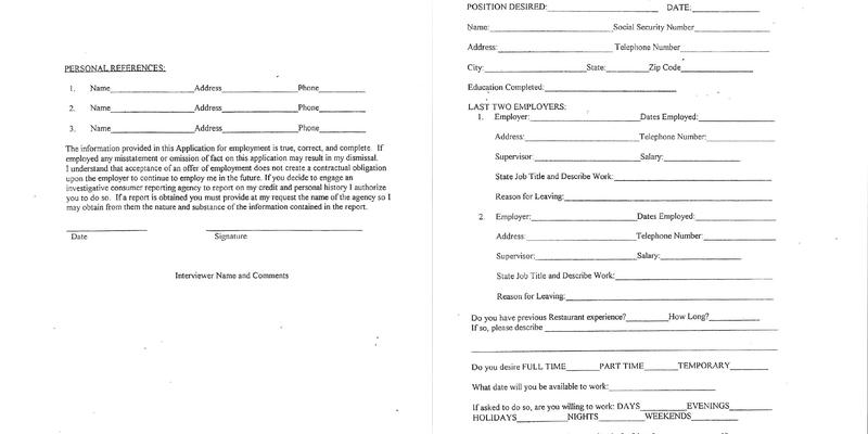 Steer Inn Restaurant Menu