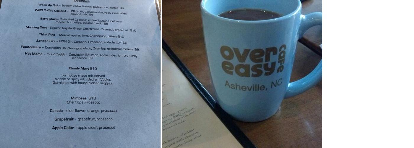 Over Easy Cafe Menu