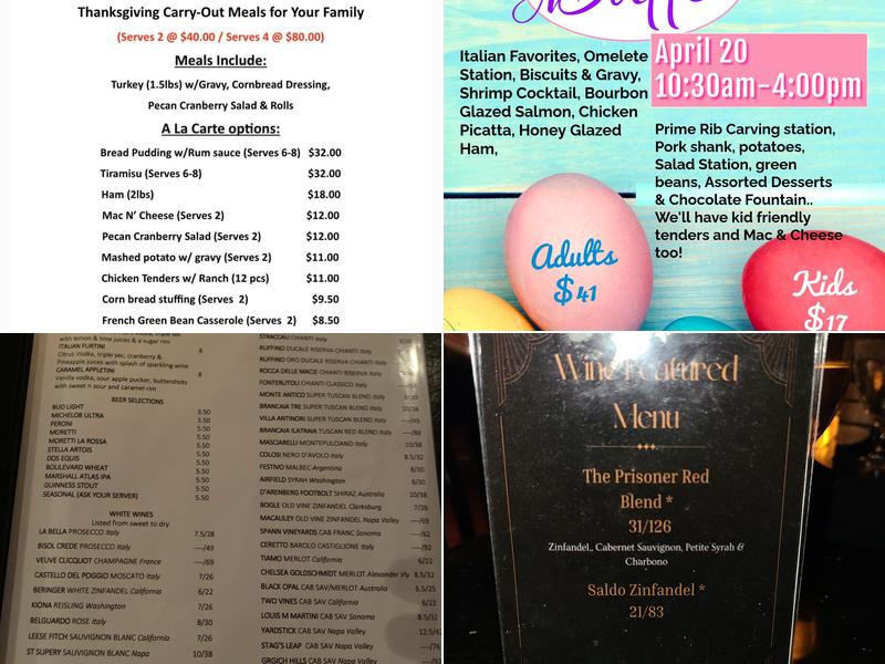 Ti Amo Ristorante Italiano Downtown Menu
