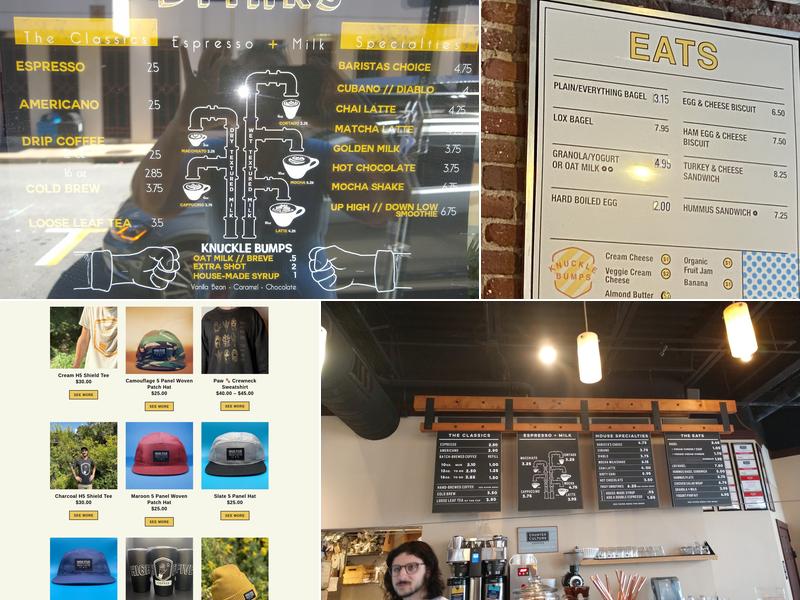 High Five Coffee Menu