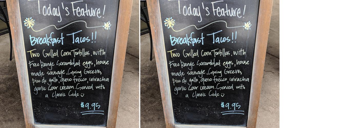 Rise 'n Shine Café Menu