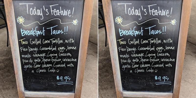 Rise 'n Shine Café Menu