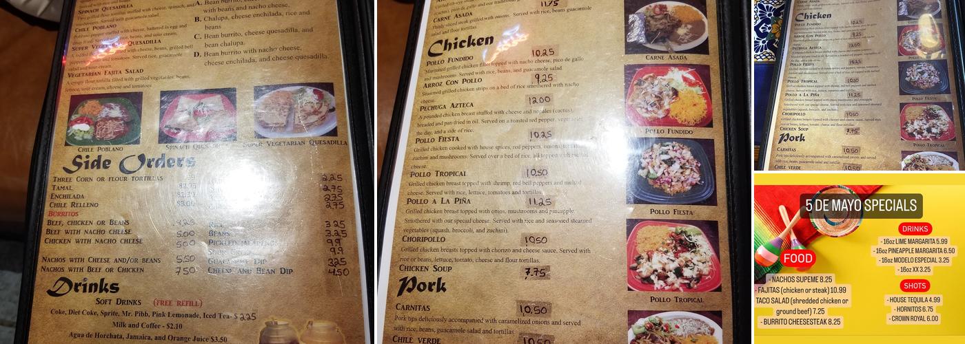 El Chapala Mexican Restaurant Menu