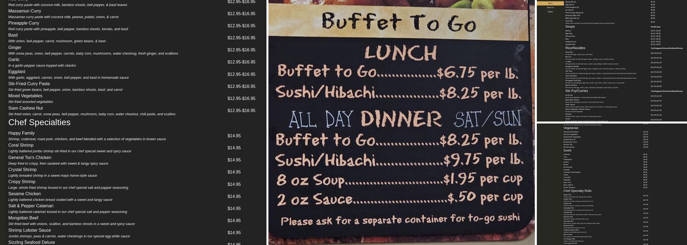 Yao buffet-sushi-grill Menu