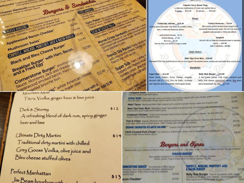 Cornerstone Menu