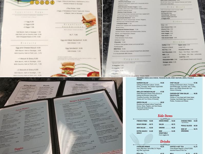 CA's Diner Menu