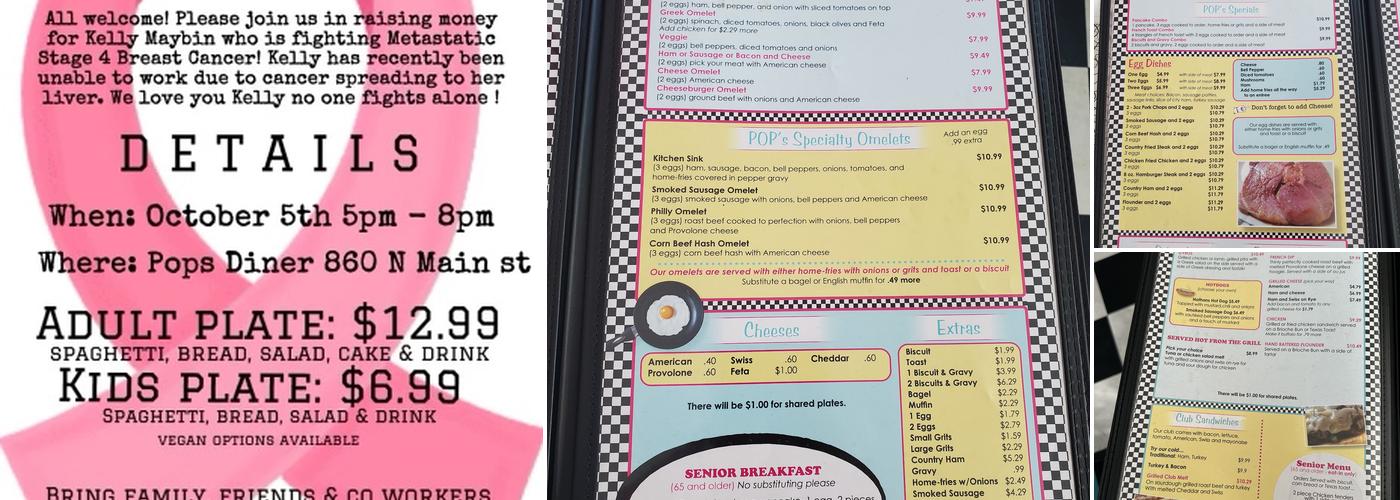 Pop's Diner Menu