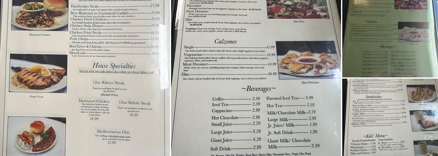 Midway Cafe Menu