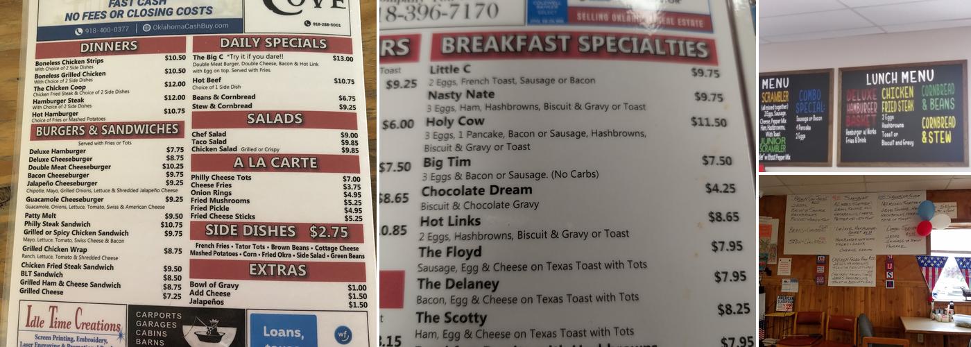 Brown Cow Diner Menu