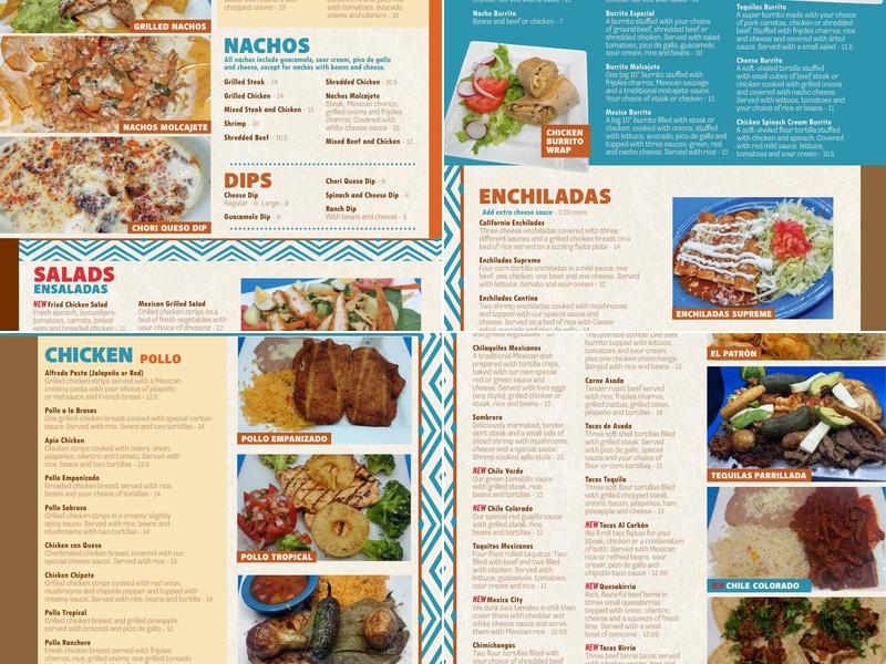 Tequilas Bar & Grill Menu
